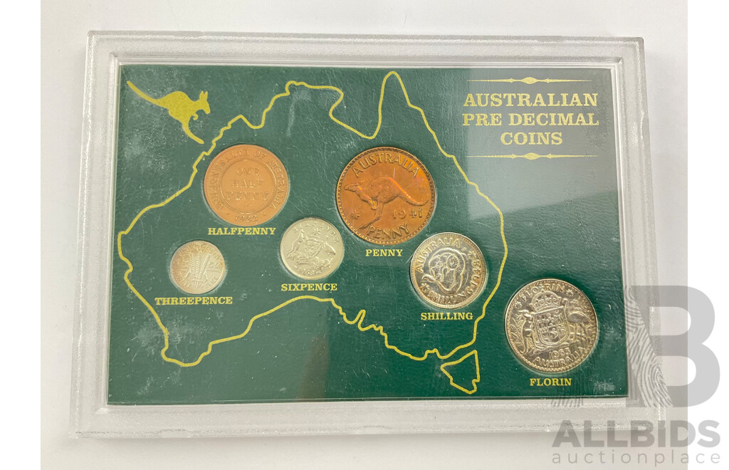 Australian Pre Decimal Coin Set