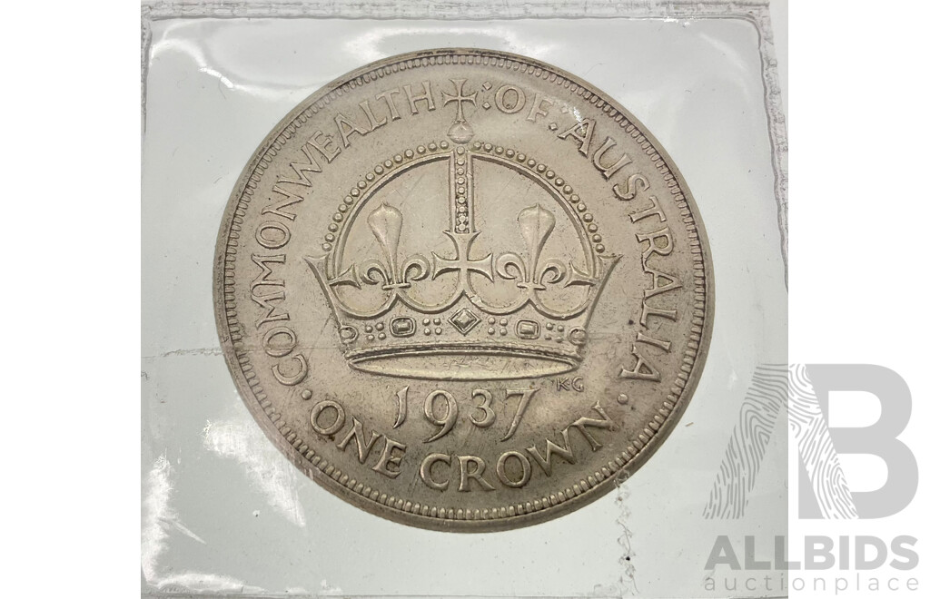 Australian 1937 a/UNC Crown.