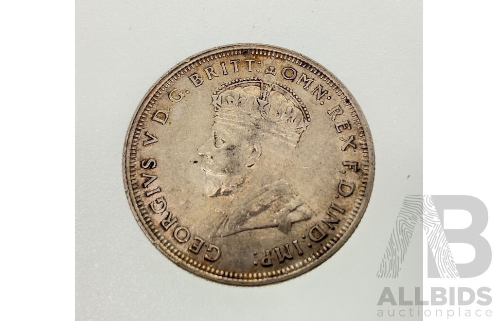 Australian 1927 A/UNC Canberra Florin