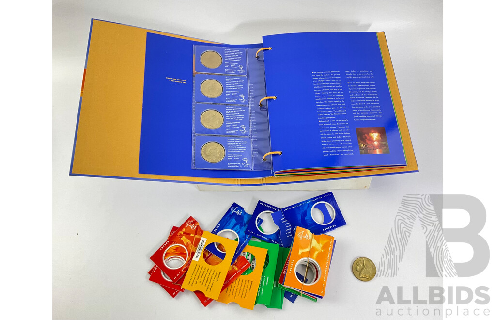 Australian 2000 Sydney Olympics Complete 29 Twenty Nine $5 Coin Album
