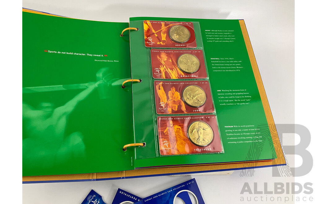 Australian 2000 Sydney Olympics Complete 29 Twenty Nine $5 Coin Album