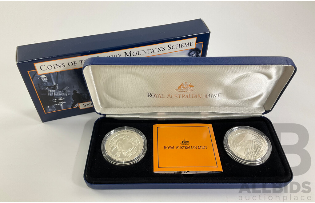 Australian 1999 'Coins of the Snowy Mountains Scheme' Silver $10 Coins
