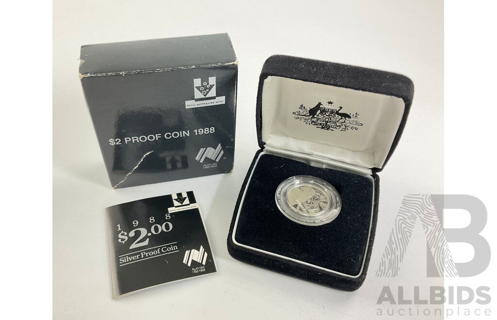 Australian 1988 $2 Silver Proof Coin