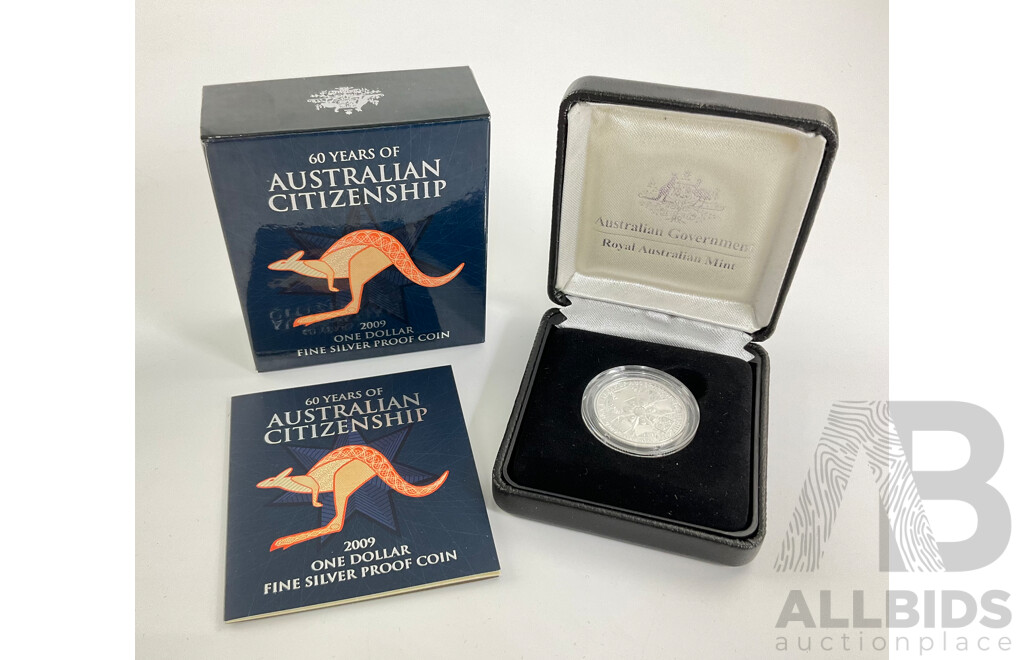 Australian Citizenship 2009 Fine Silver $1 Proof Coin