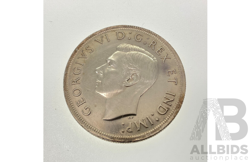 Canadian 1939 Royal Visit $1 23g Silver Coin