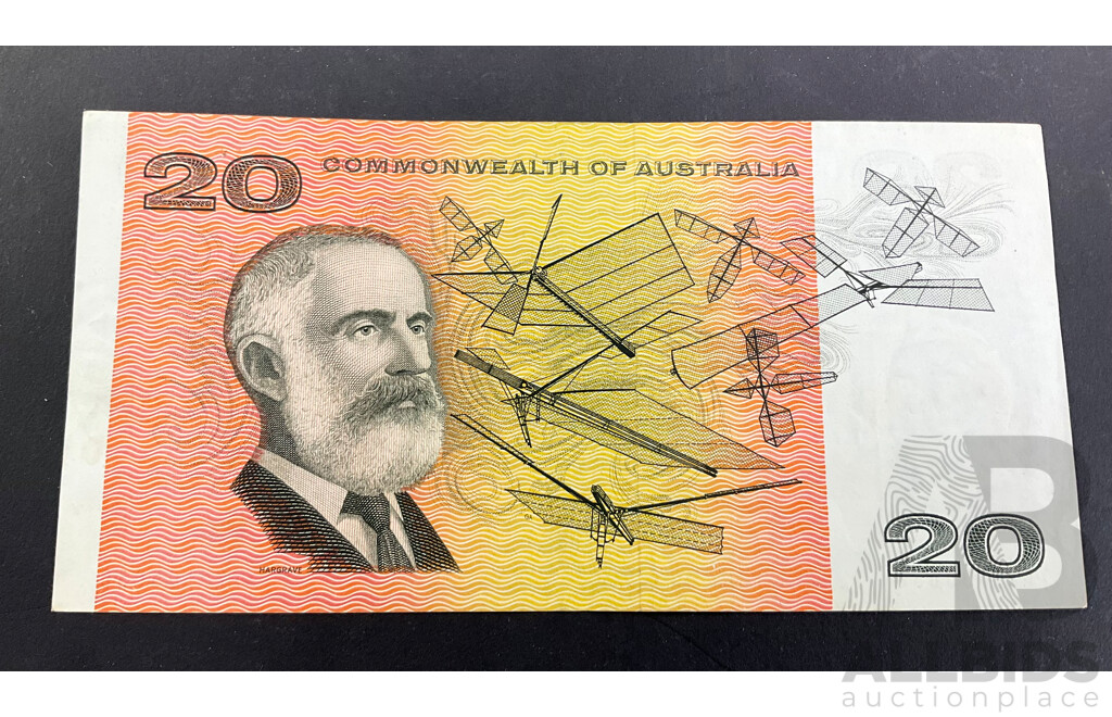 Australian 1966 Coombs/Wilson $20 UNC Note XAE 105635 R401