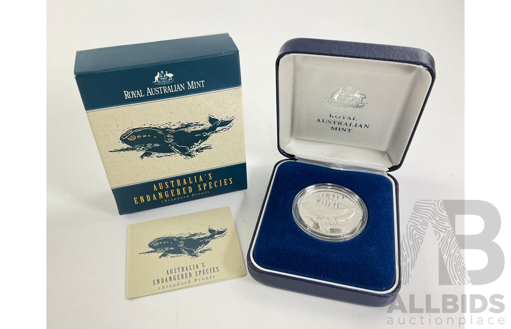 Australian 1996 RAM Piedfort $10 Silver Coin 40 Grams