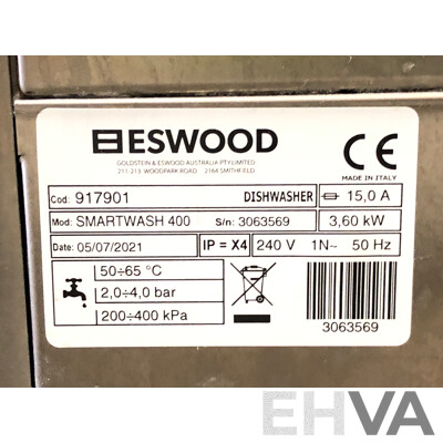 Eswood Smartwash 400 Under Bench Disg/Glass Washer