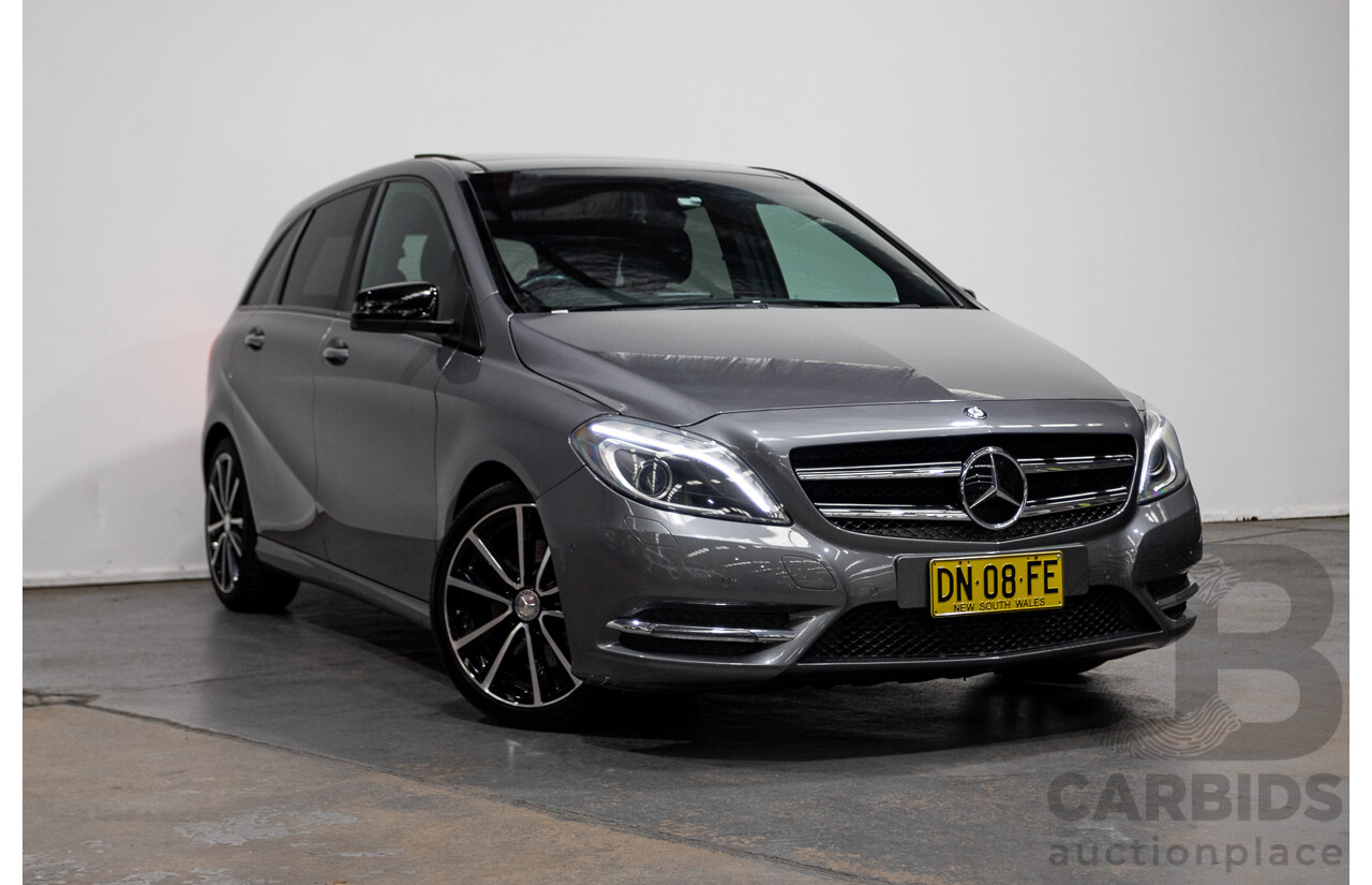 6/2014 Mercedes-Benz B250  246 MY14 5d Hatchback Mountain Metallic Grey 2.0L