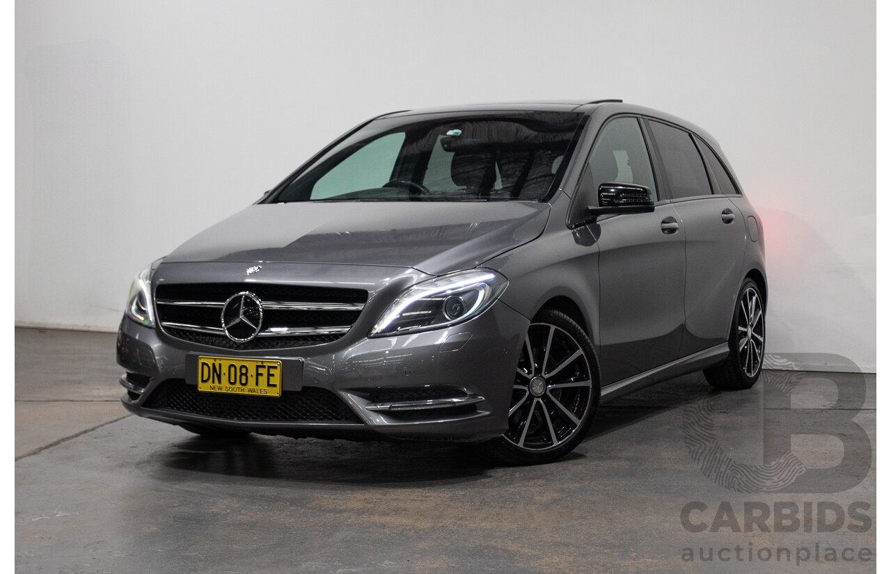 6/2014 Mercedes-Benz B250  246 MY14 5d Hatchback Mountain Metallic Grey 2.0L