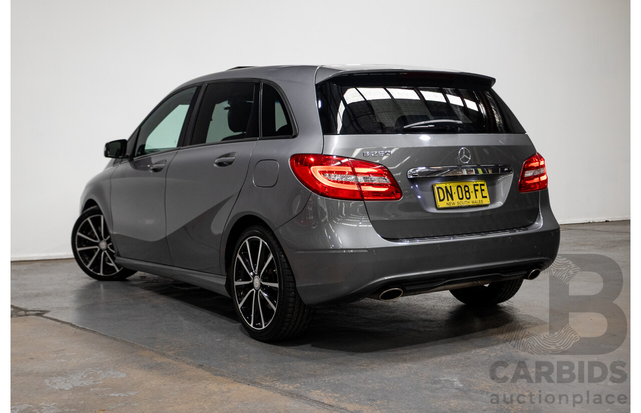 6/2014 Mercedes-Benz B250  246 MY14 5d Hatchback Mountain Metallic Grey 2.0L