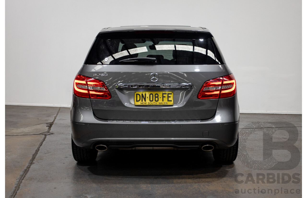 6/2014 Mercedes-Benz B250  246 MY14 5d Hatchback Mountain Metallic Grey 2.0L
