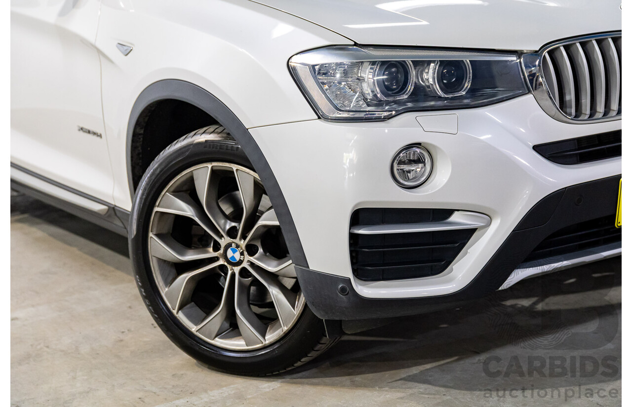 1/2015 BMW X4 Xdrive 20d (AWD) F26 MY15 5d Coupe Mineral White Metallic Turbo Diesel 2.0L