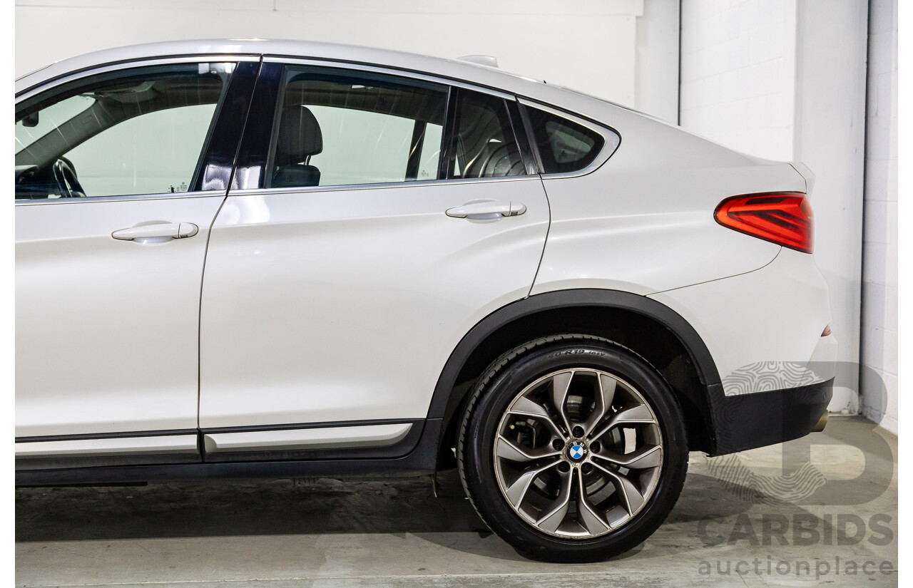 1/2015 BMW X4 Xdrive 20d (AWD) F26 MY15 5d Coupe Mineral White Metallic Turbo Diesel 2.0L