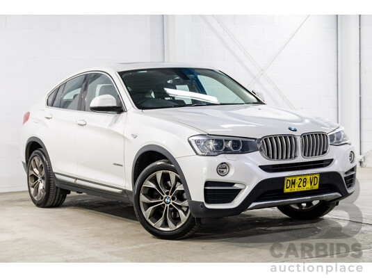 1/2015 BMW X4 Xdrive 20d (AWD) F26 MY15 5d Coupe Mineral White Metallic Turbo Diesel 2.0L