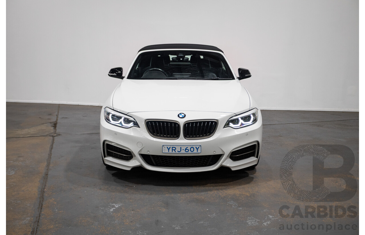 05/2019 BMW M240i F23 MY18 2D Convertible Alpine White Turbo 3.0L