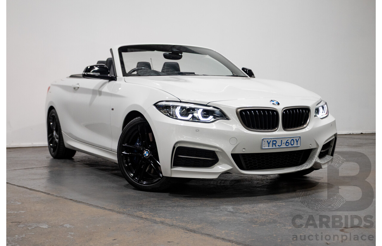 05/2019 BMW M240i F23 MY18 2D Convertible Alpine White Turbo 3.0L