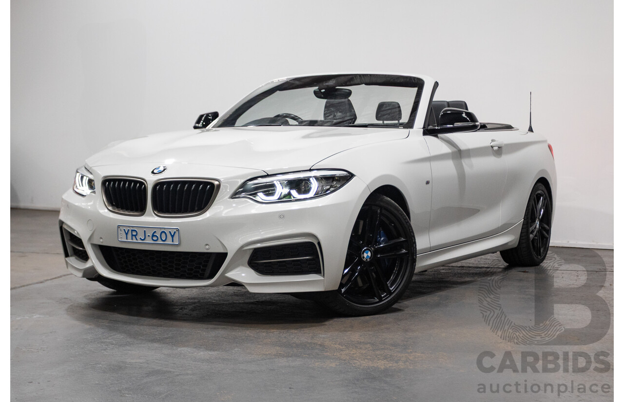 05/2019 BMW M240i F23 MY18 2D Convertible Alpine White Turbo 3.0L