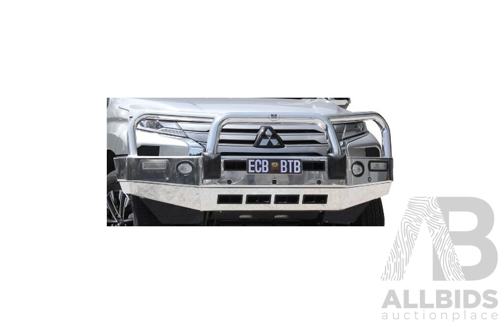 ECB Big Tube Bar to Suit Mitsubishi Pajero Sport Models - Black Textura Powedercoat(Part No. EAM115SYB) -  Brand New - RRP $3865.00