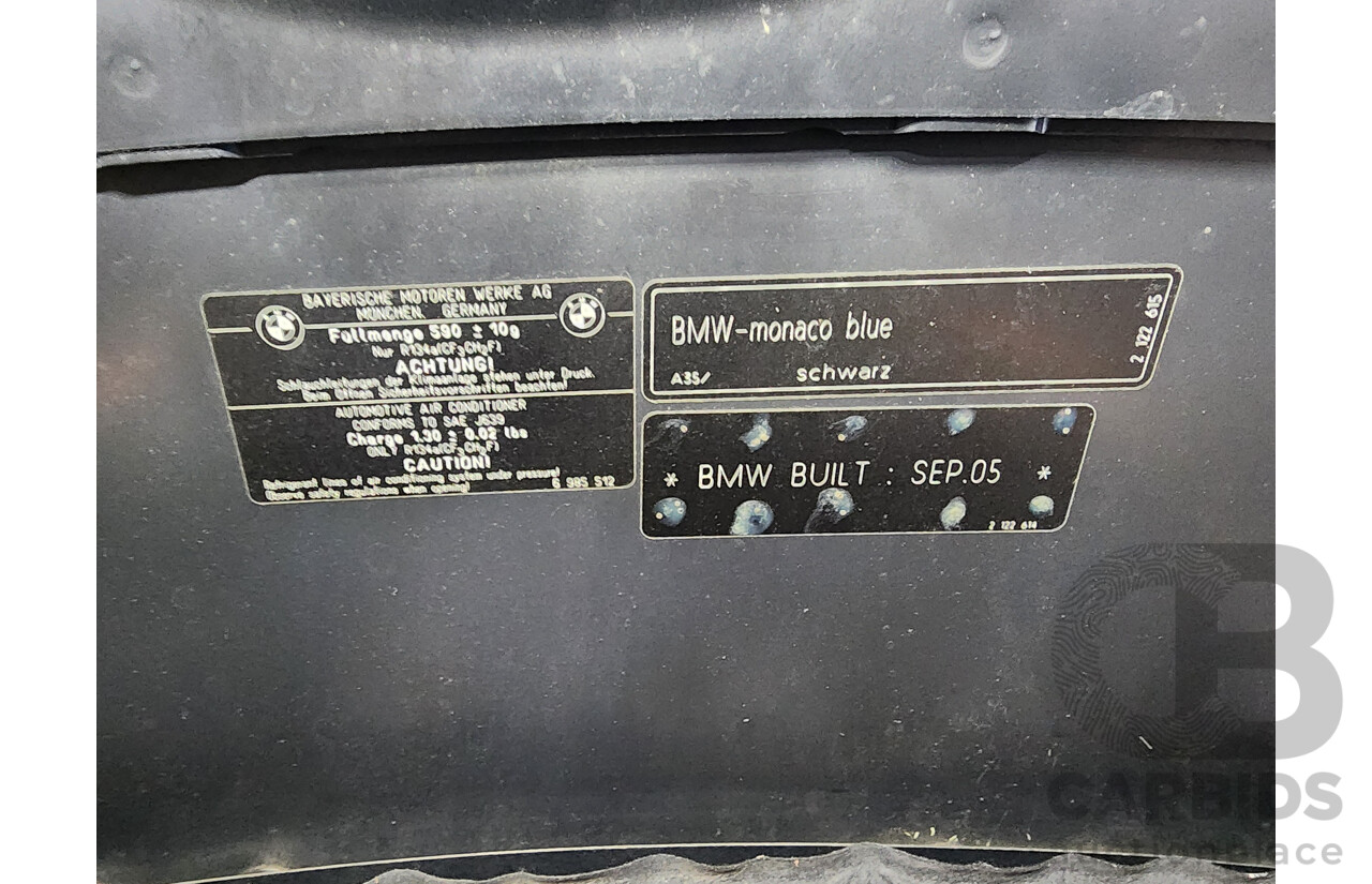 1/2006 Bmw 3 25i E90 4d Sedan Blue 2.5L