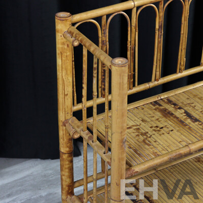 Vintage Cane Open Shelf
