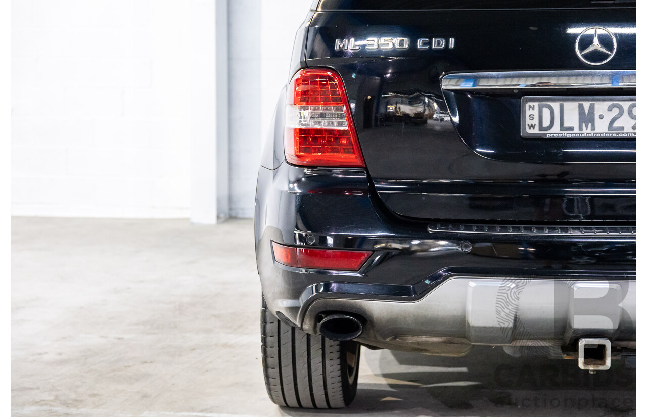 6/2010 Mercedes-Benz ML 350 CDI Sports (4x4) W164 09 Upgrade 4d Wagon Baltic Black Turbo Diesel V6 3.0L