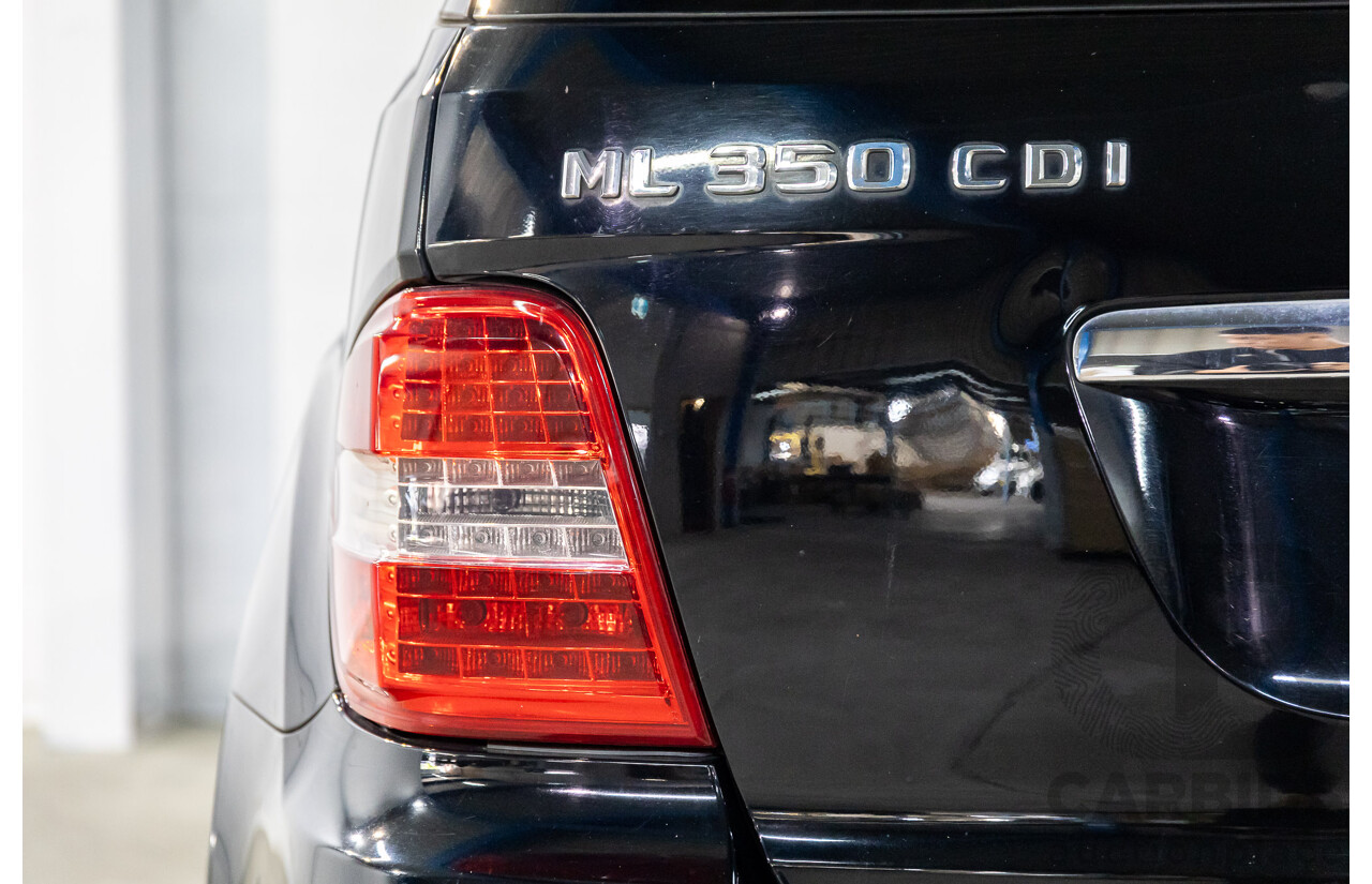 6/2010 Mercedes-Benz ML 350 CDI Sports (4x4) W164 09 Upgrade 4d Wagon Baltic Black Turbo Diesel V6 3.0L