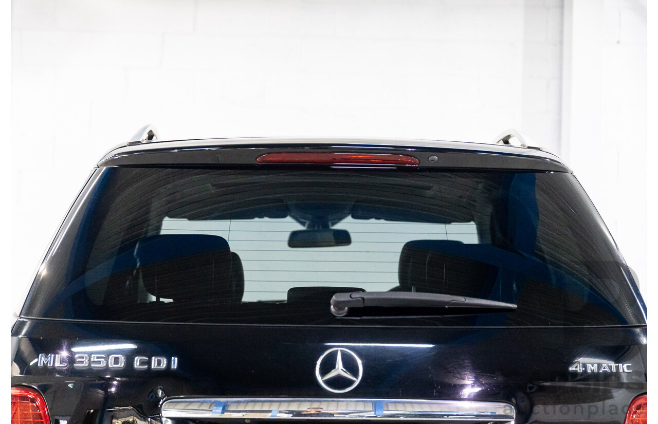 6/2010 Mercedes-Benz ML 350 CDI Sports (4x4) W164 09 Upgrade 4d Wagon Baltic Black Turbo Diesel V6 3.0L