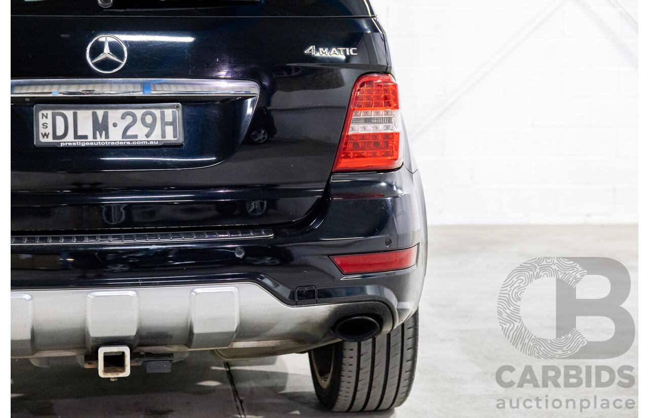 6/2010 Mercedes-Benz ML 350 CDI Sports (4x4) W164 09 Upgrade 4d Wagon Baltic Black Turbo Diesel V6 3.0L