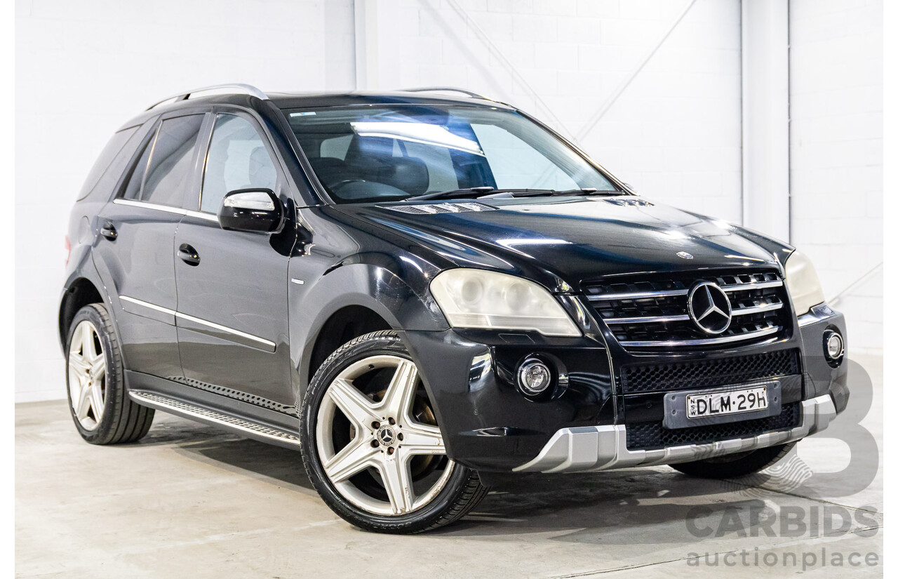 6/2010 Mercedes-Benz ML 350 CDI Sports (4x4) W164 09 Upgrade 4d Wagon Baltic Black Turbo Diesel V6 3.0L