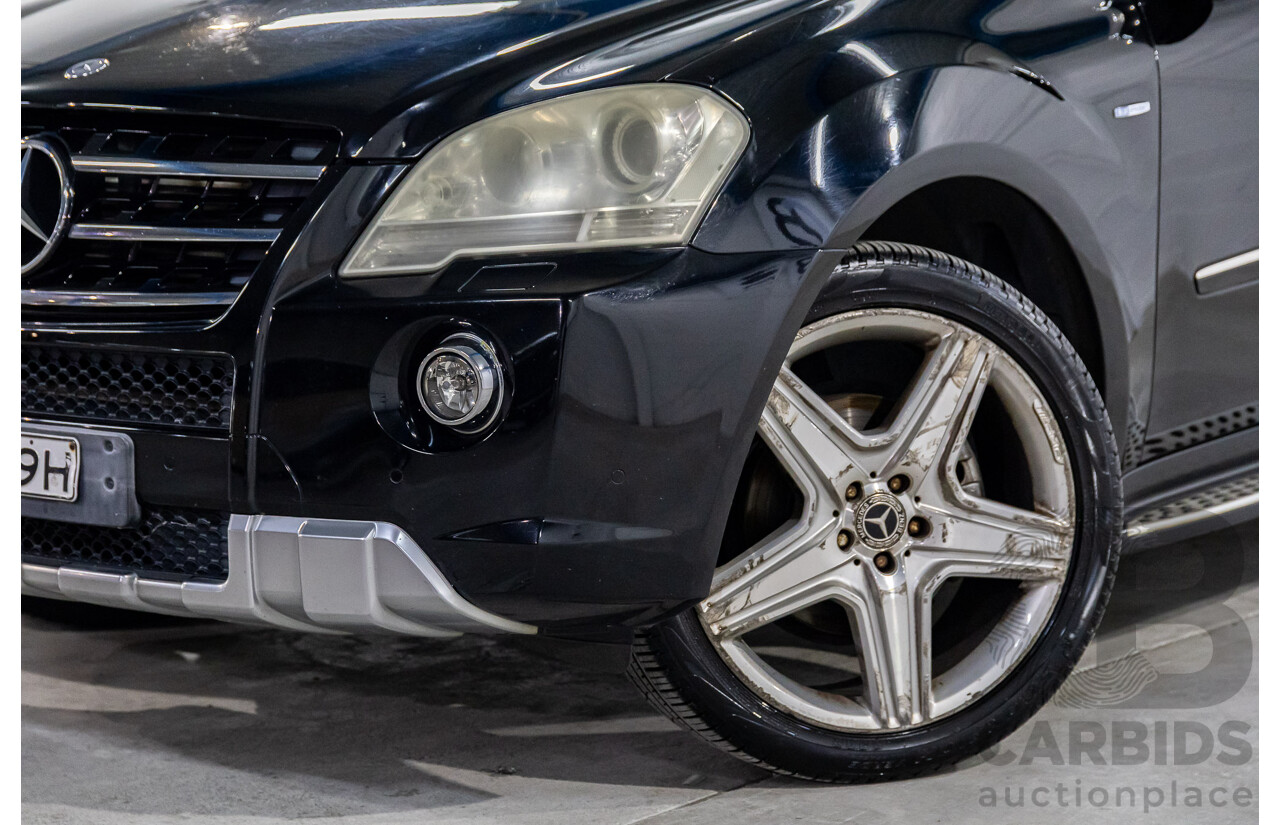 6/2010 Mercedes-Benz ML 350 CDI Sports (4x4) W164 09 Upgrade 4d Wagon Baltic Black Turbo Diesel V6 3.0L