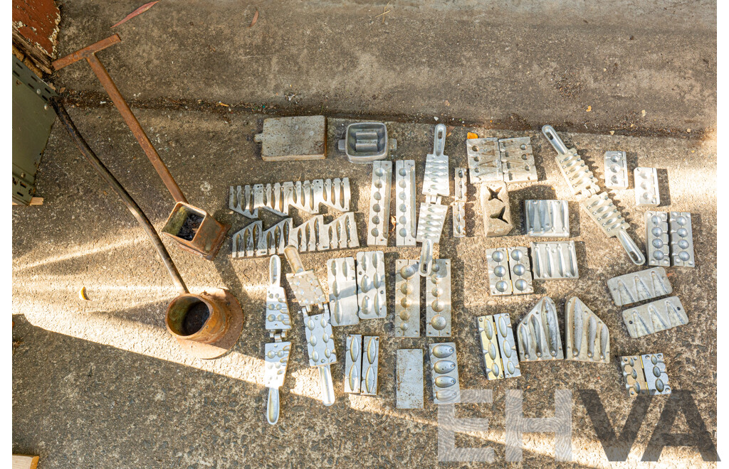 Job Lot Quantity of Fishing Sinker Moulds & Crucibles ETC