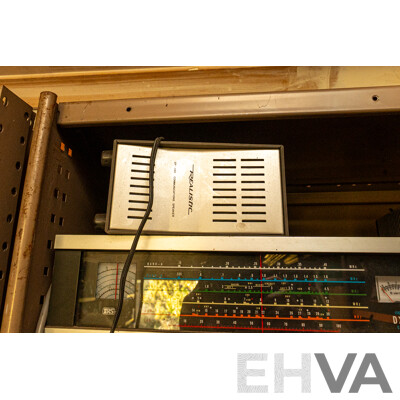2 Bay of Metal Shelving with Various Hardware ETC