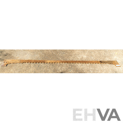 Vintage 2 Man Crosscut Lumberjack Sawblade