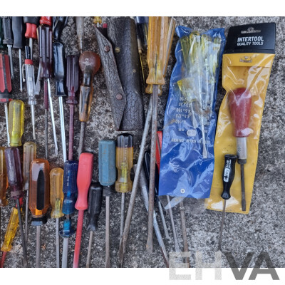 Job Lot Various Hand Tools - Screw Drivers ETC