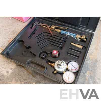 Oxy Acetylene Trolley with Gas Bottles & Miscellaneous Welding Accessories ETC
