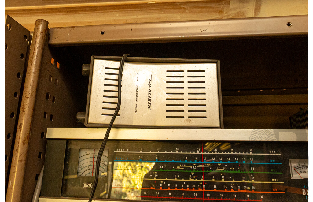 2 Bay of Metal Shelving with Various Hardware ETC