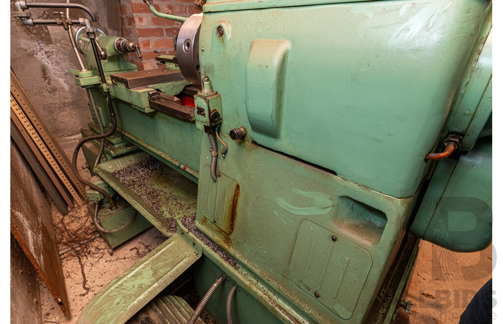 1960 Circa Stanko 1A616 Lathe with Accessories & Steel Tool Cabinet