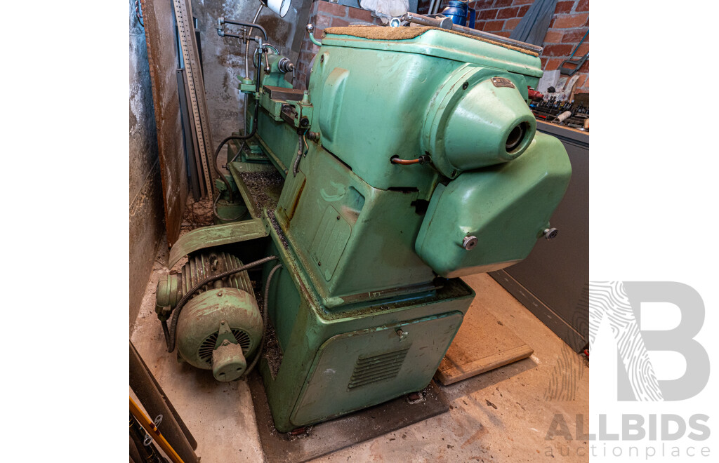 1960 Circa Stanko 1A616 Lathe with Accessories & Steel Tool Cabinet