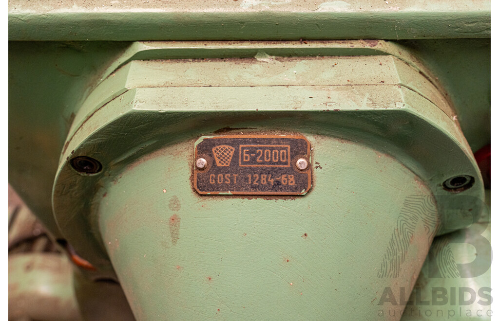1960 Circa Stanko 1A616 Lathe with Accessories & Steel Tool Cabinet