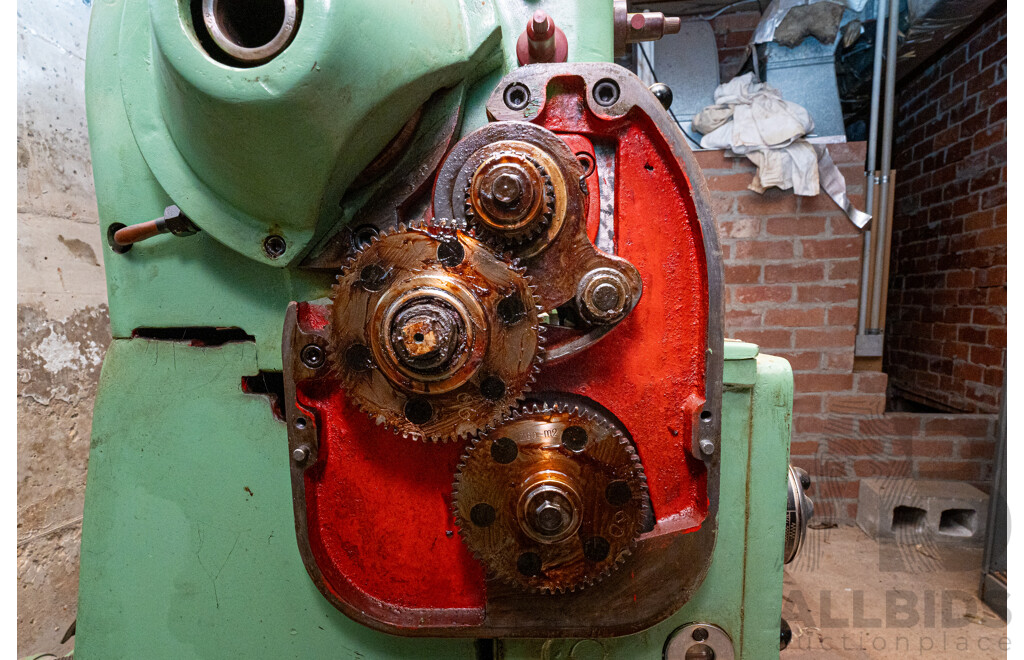 1960 Circa Stanko 1A616 Lathe with Accessories & Steel Tool Cabinet