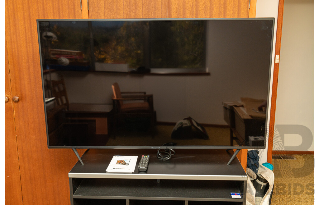 Job Lot Bauhn 58" 4K Ultra HD LED LCD TV with TV Unit ETC