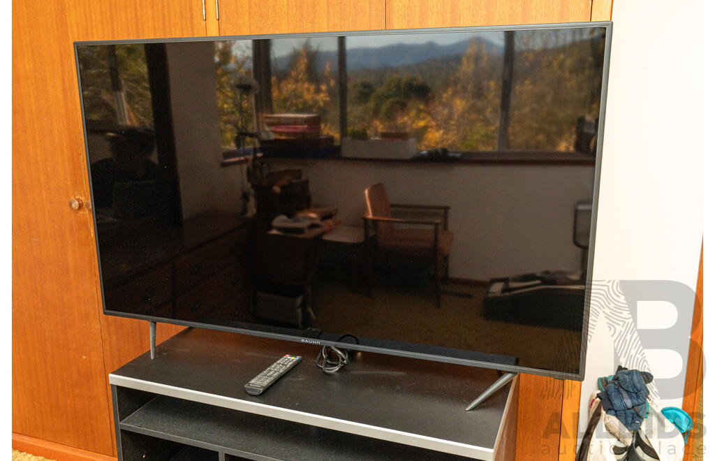 Job Lot Bauhn 58" 4K Ultra HD LED LCD TV with TV Unit ETC