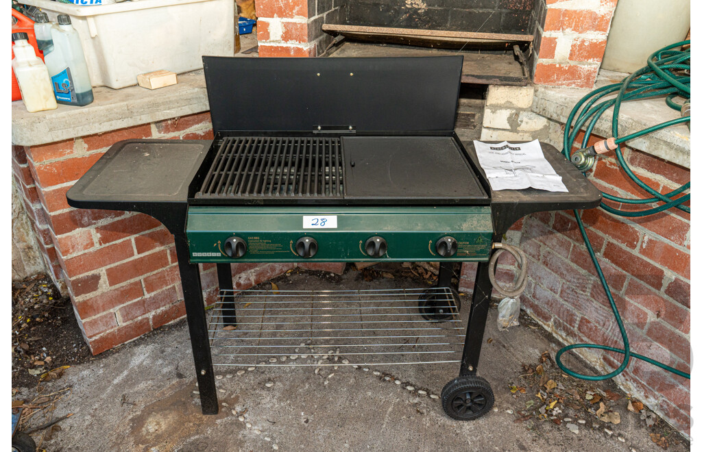 Job Lot Aussie 4 Burner Gas BBQ B1317A