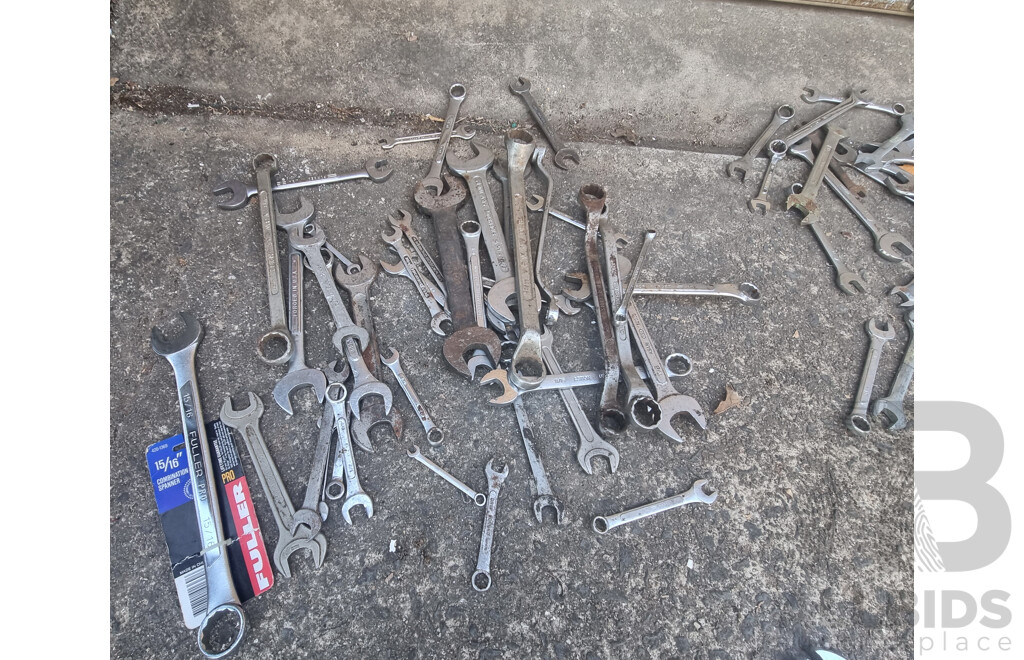 Job Lot Various Hand Tools - Spanners & Wrenches ETC