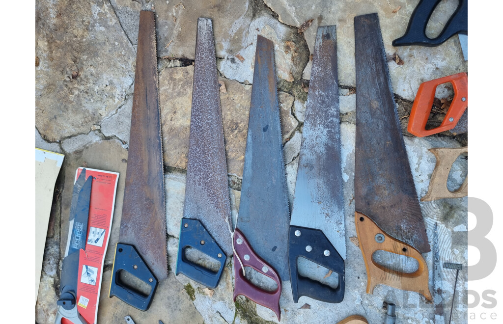 Job Lot Various Hand Tools - Hand Saws ETC