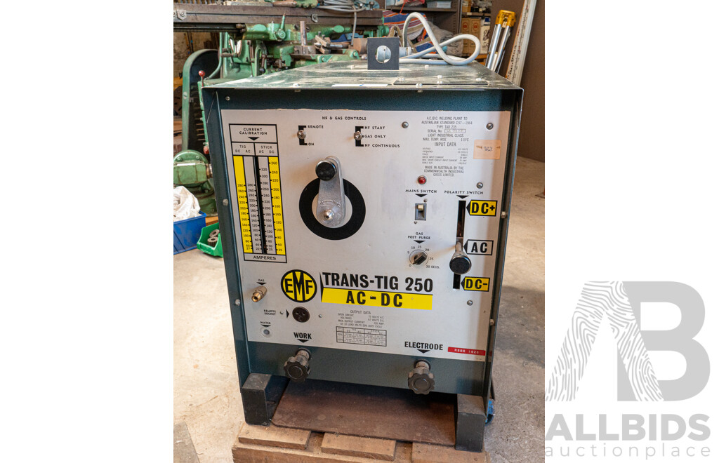 EMF Trans-Tig 250 Electrode Welder ADCD Welding Plant ETC