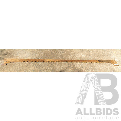 Vintage 2 Man Crosscut Lumberjack Sawblade