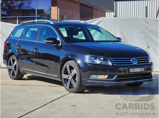 3/2013 Volkswagen Passat 130 TDI Highline 3C MY13.5 4d Wagon Black 2.0L