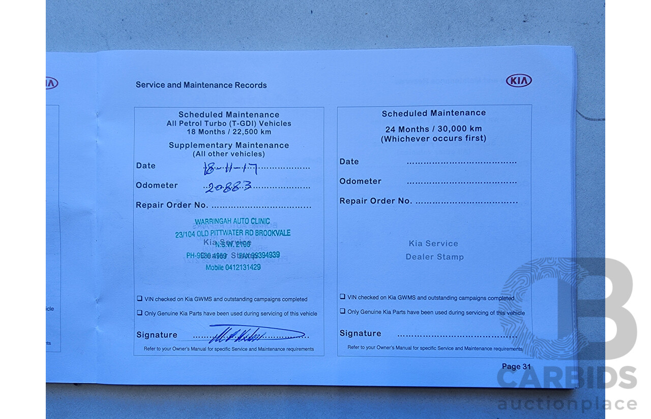 5/2015 Kia Cerato S YD MY15 5d Hatchback White 1.8L